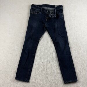 Diesel Sleenker Slim Skinny Jeans Women 30x30 Blue Denim Cotton Stretch Mid Rise
